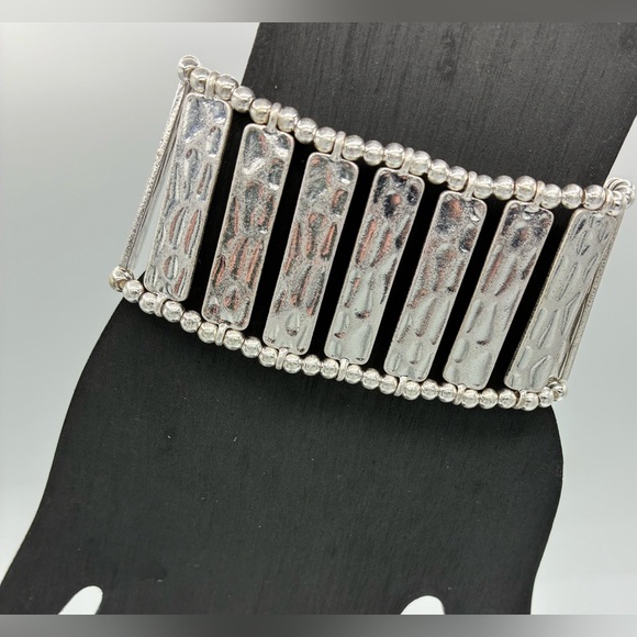 Silver Stretch Bracelet - Picture 2 of 3